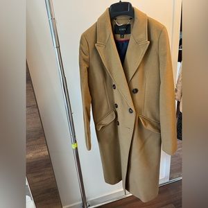 J Crew double breasted coat in size 00